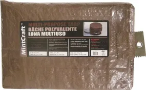 10x12 Medium Duty Brown Tarp