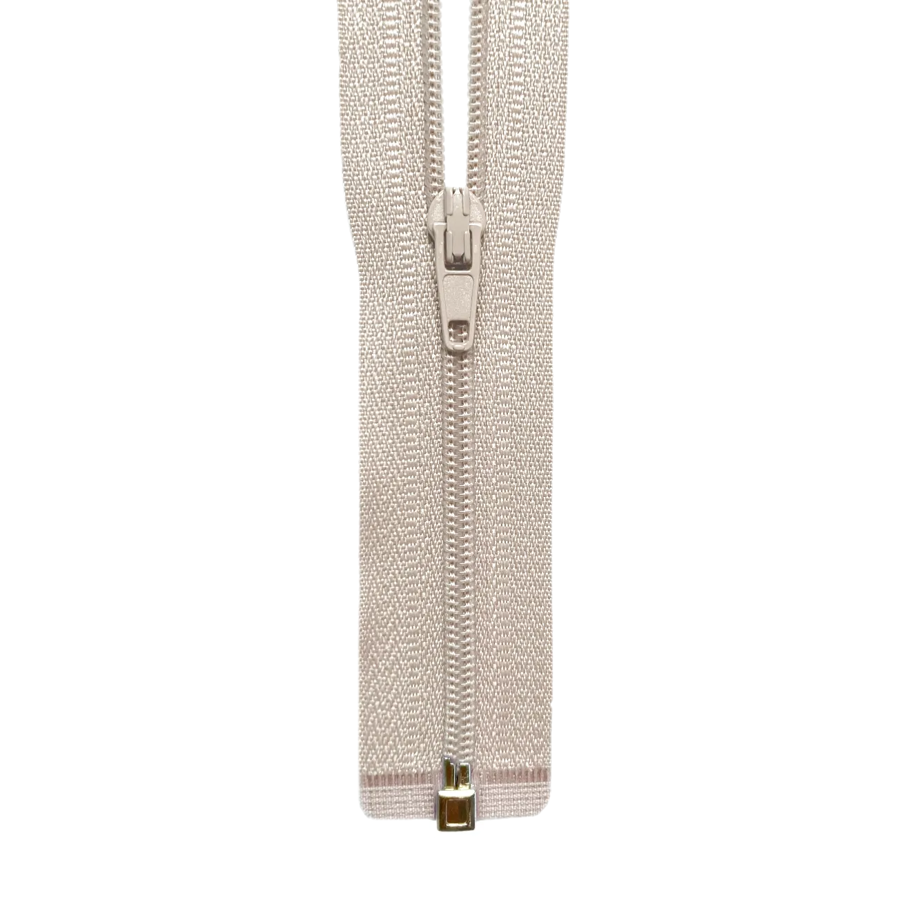 24" #3 Coil One-Way Separating Zipper - Beige