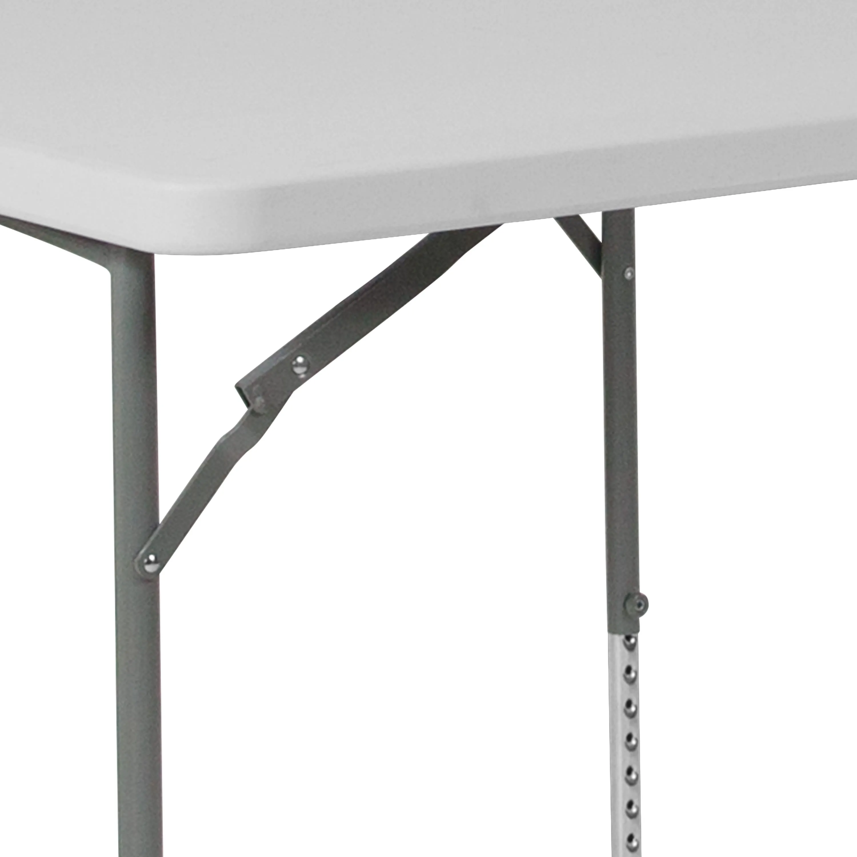 2.79-Foot Square Height Adjustable Plastic Folding Table