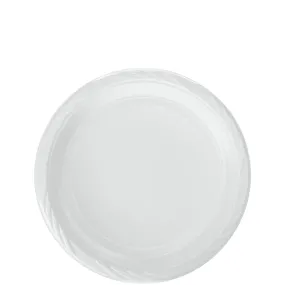 7" Disposable Lightweight White Plastic plates Good to use in Microwave