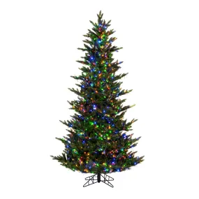 8.5' x 66" Natural Fraser Fir Artificial Christmas Tree Colored Dura-Lit LED