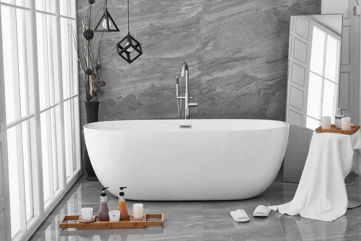 Allegra 70" Soaking Roll Top Bathtub