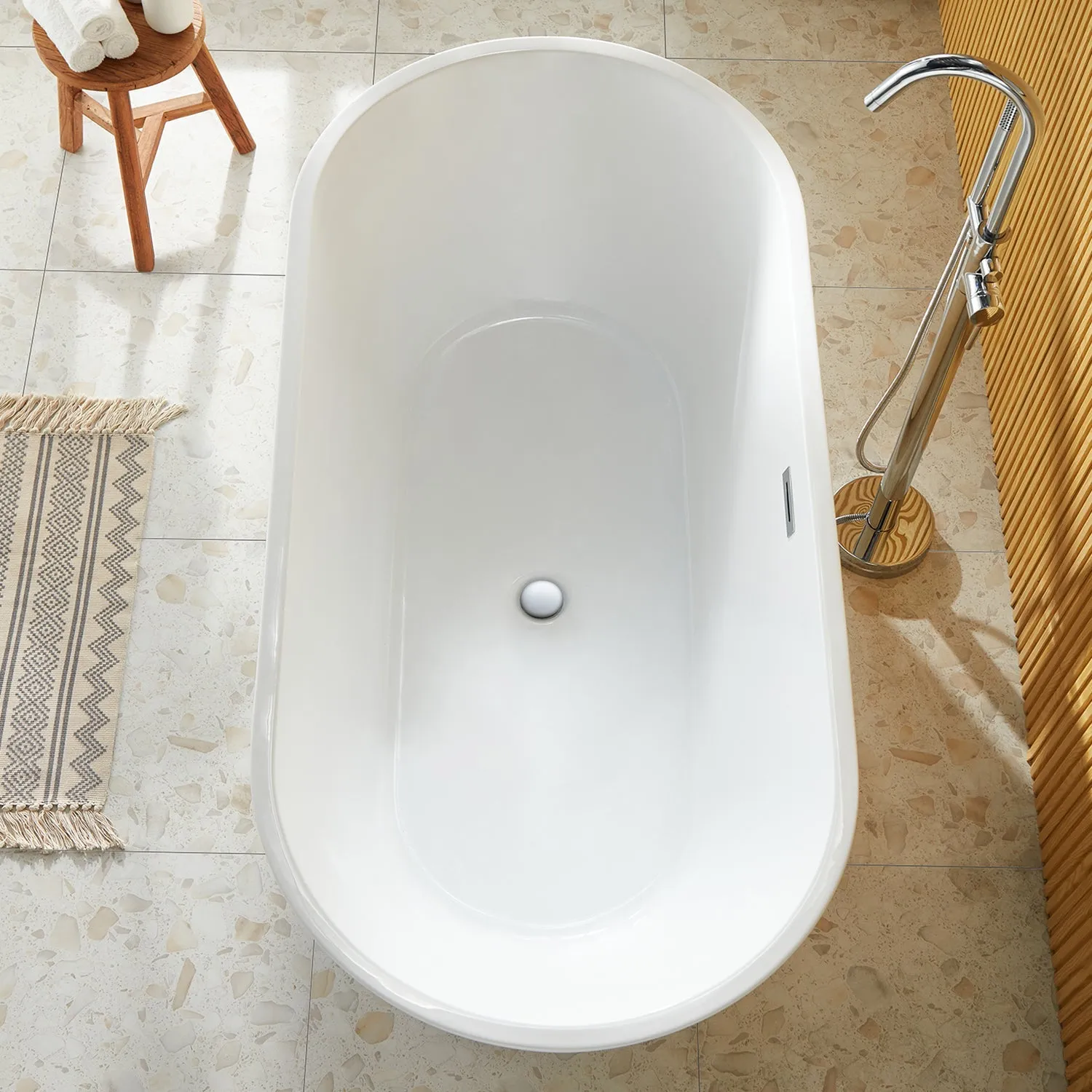 ALLY 67" X 32" Freestanding Acrylic Bathtub