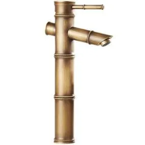 Antique Bamboo Style Faucet Vintage Faucet Hot and Cold Water Tap