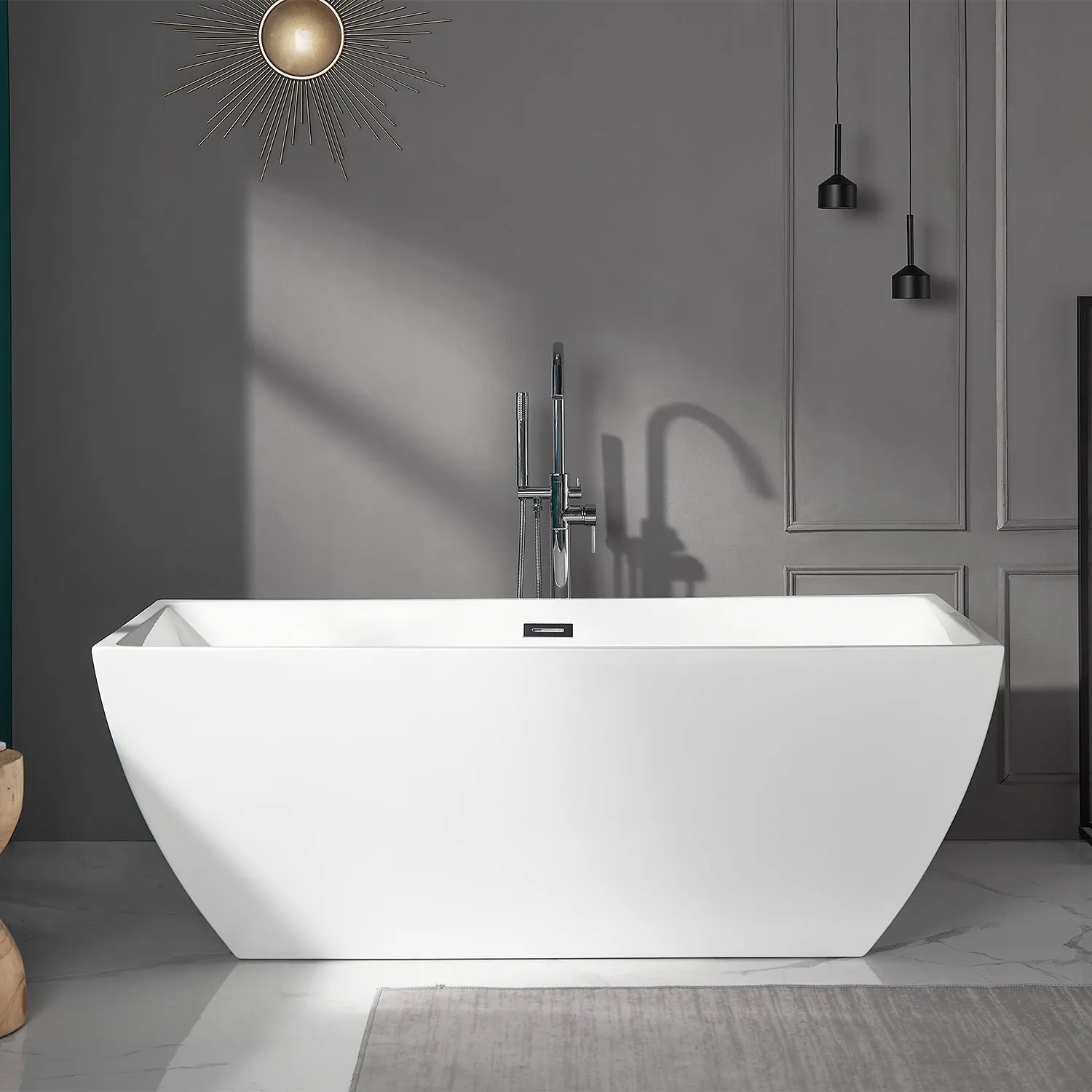 APEX 67" x 31" Freestanding Acrylic Bathtub