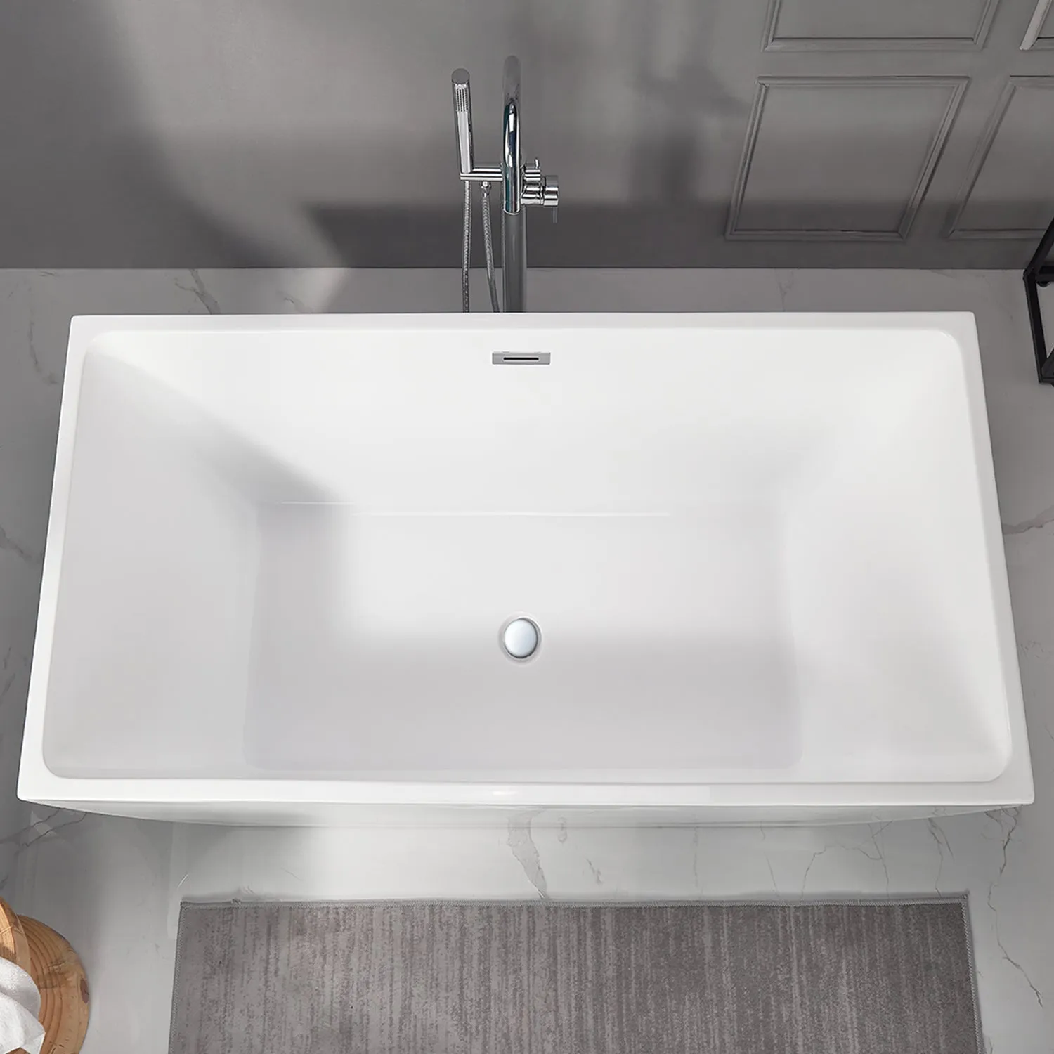 APEX 67" x 31" Freestanding Acrylic Bathtub