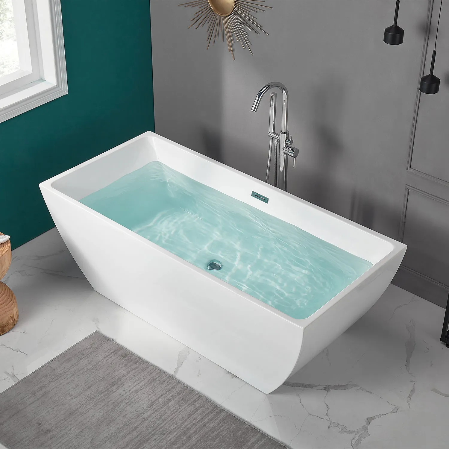 APEX 67" x 31" Freestanding Acrylic Bathtub