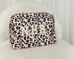 Aurora Large Nylon Pouch / Leopard