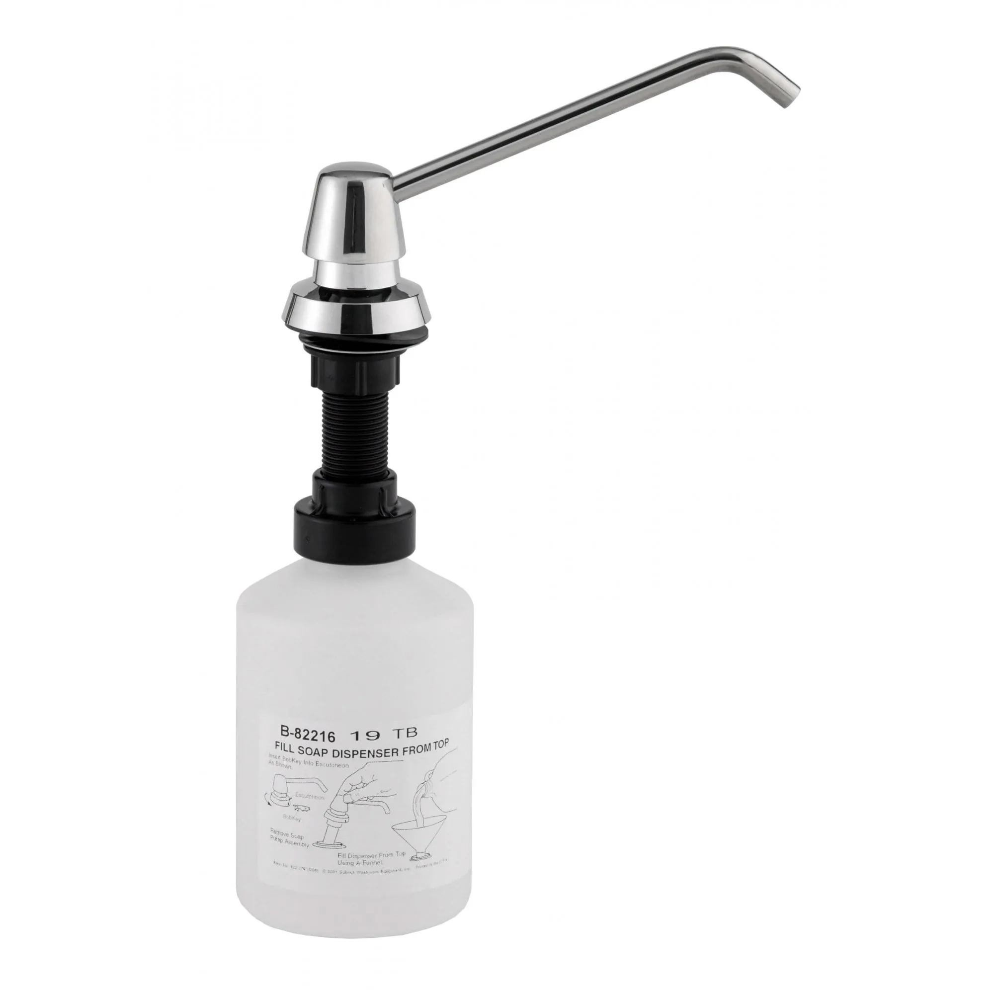 B-82216 600ml Sink-Mounted Soap Dispenser with 150mm Spout