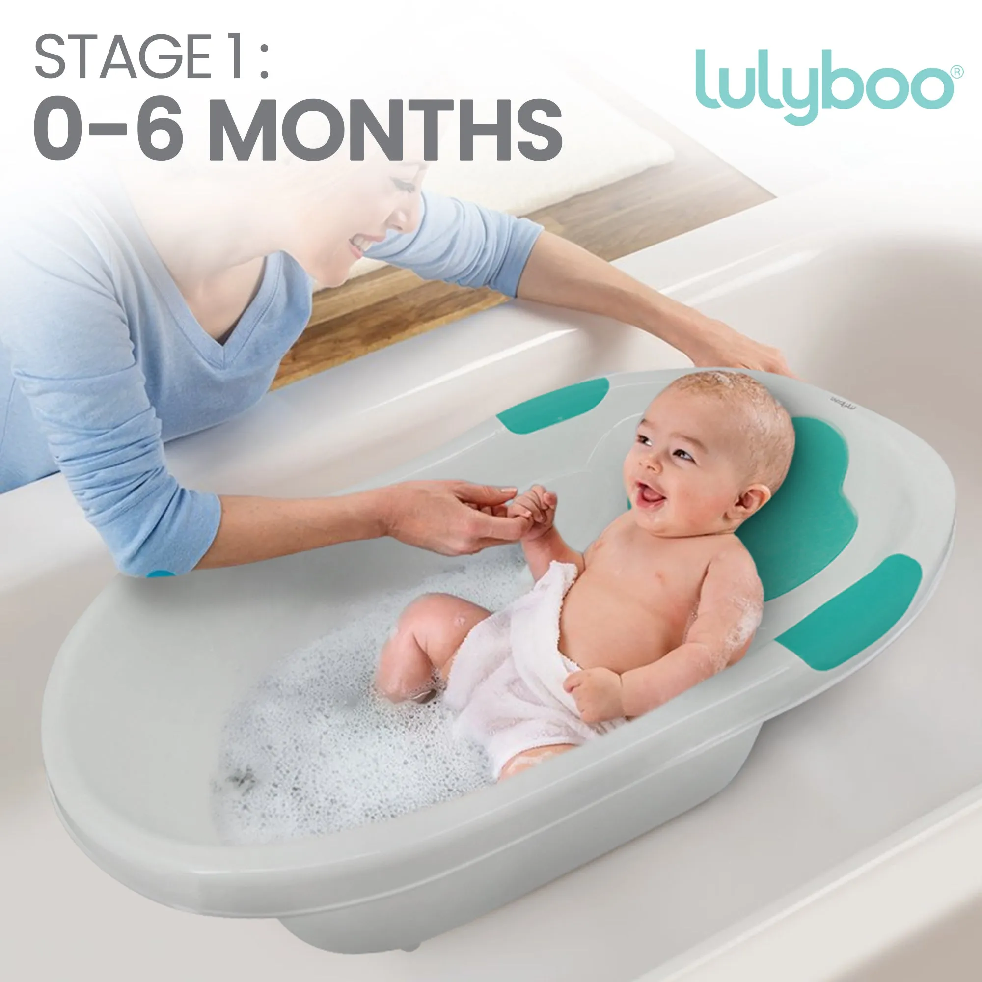 Baby Bathtub with Head Cushion