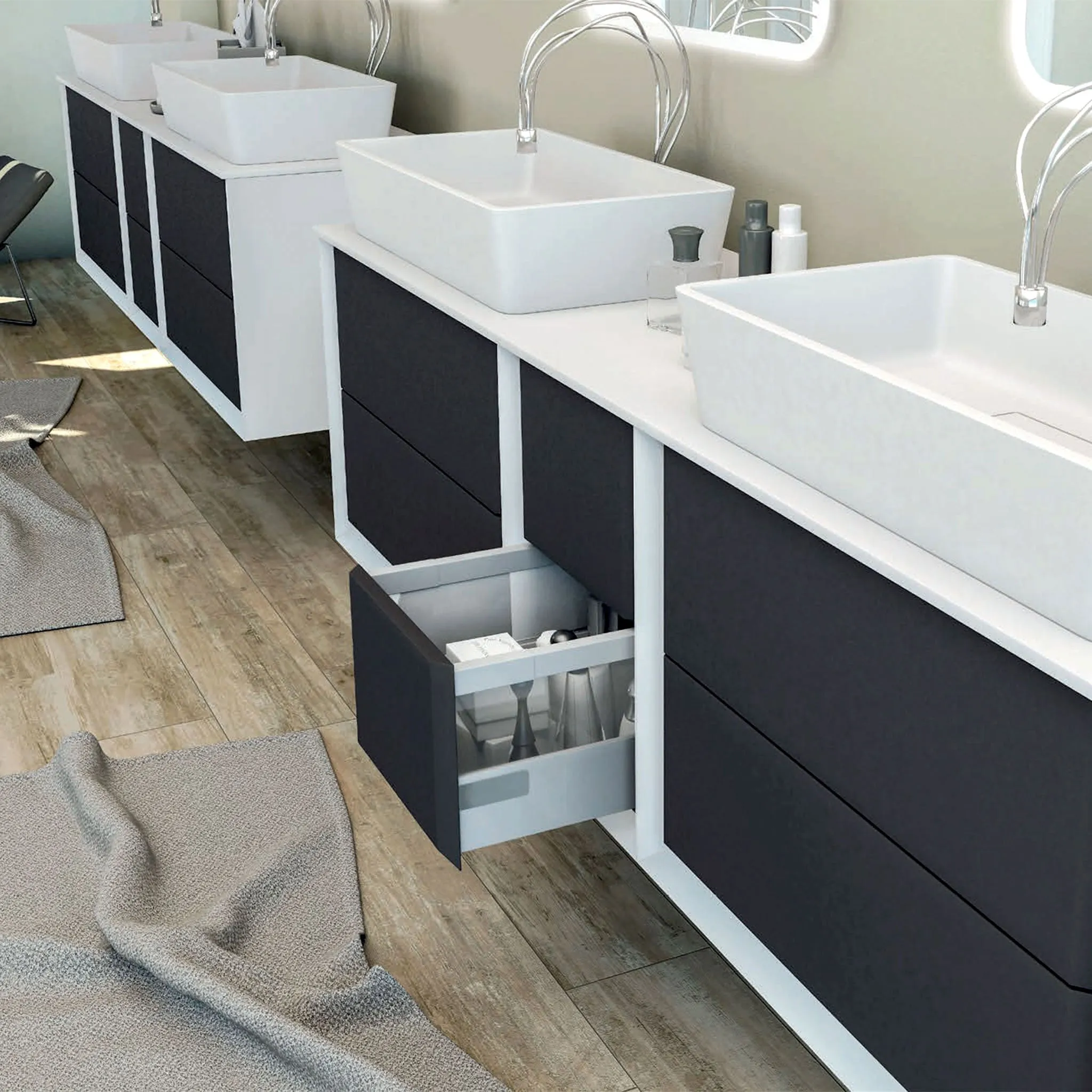 Baden Haus Bath Vanity Bellagio Double Sink