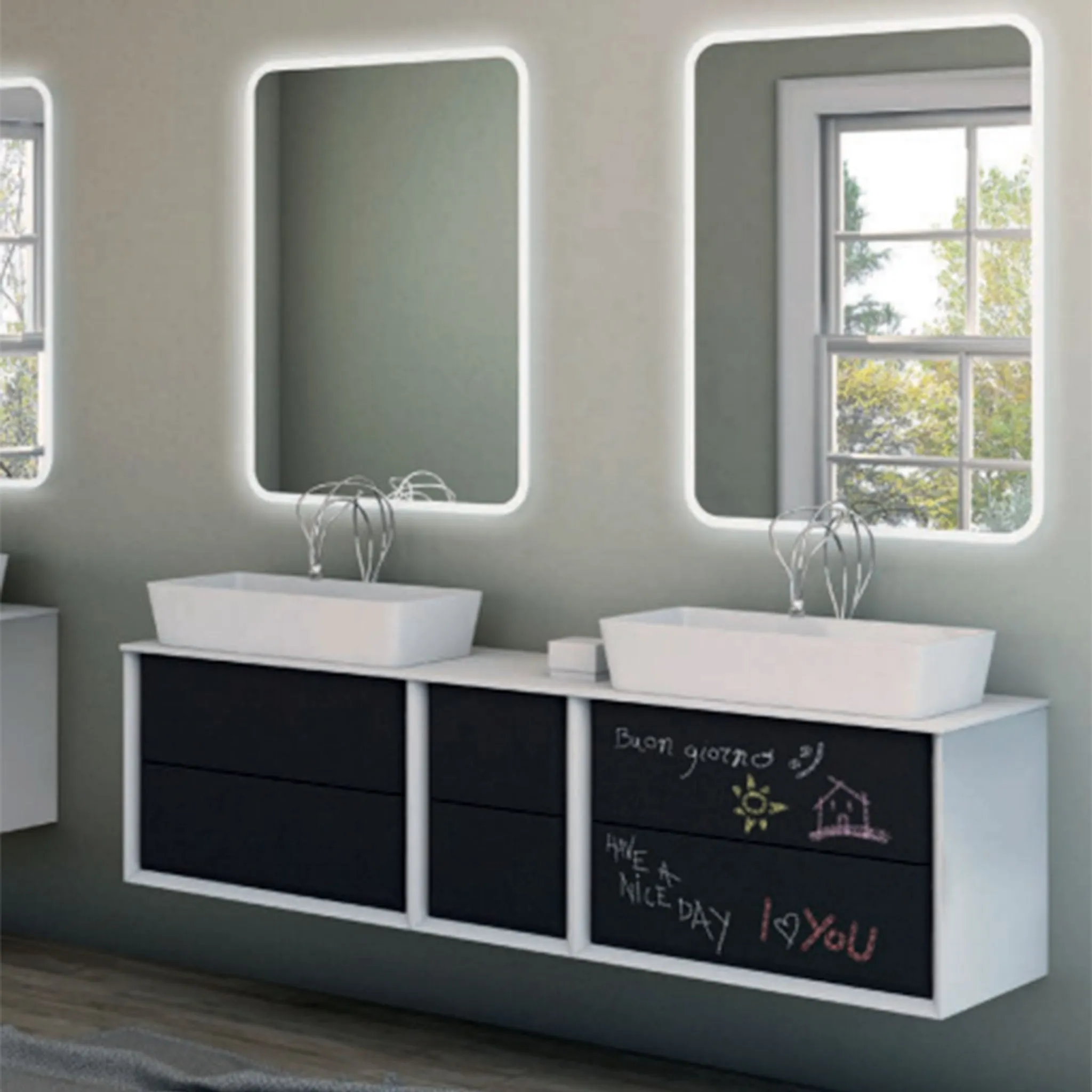 Baden Haus Bath Vanity Bellagio Double Sink