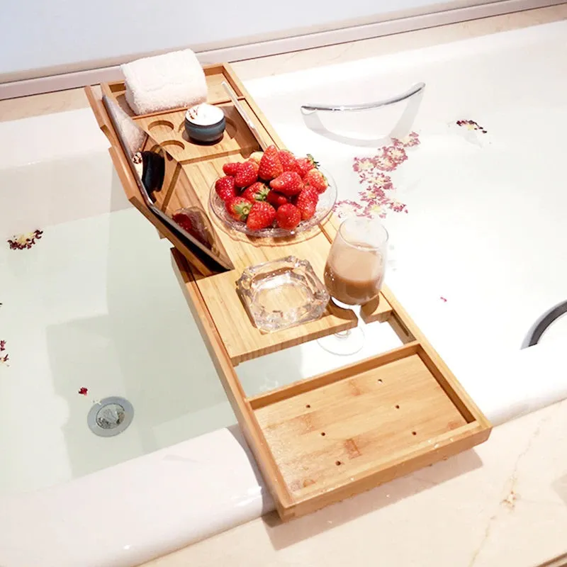 Bamboo Bathtub Spa Rack