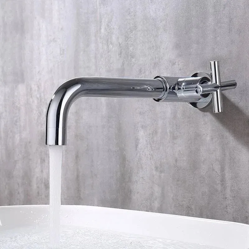 Basin Faucet Wall Mount Pool Tap Washbasin Taps Bathroom Sink Faucet