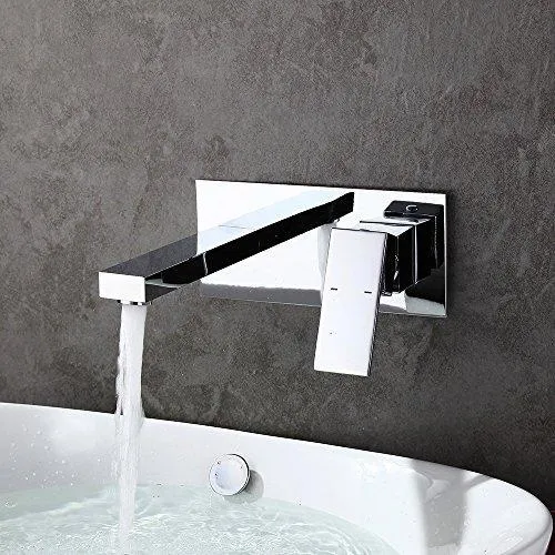 Beautiful and modern wall mounting washbasin faucet high end bathroom faucet Homelody