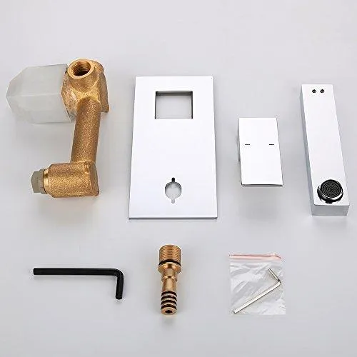 Beautiful and modern wall mounting washbasin faucet high end bathroom faucet Homelody