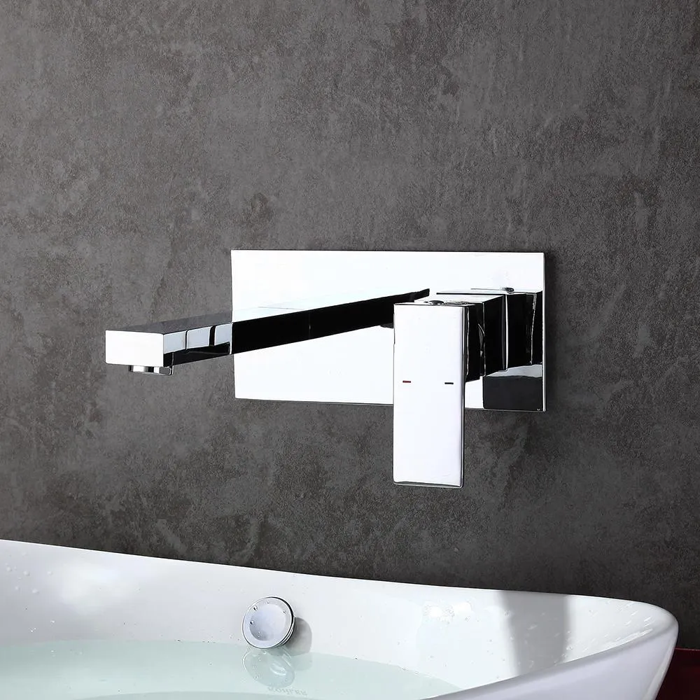 Beautiful and modern wall mounting washbasin faucet high end bathroom faucet Homelody