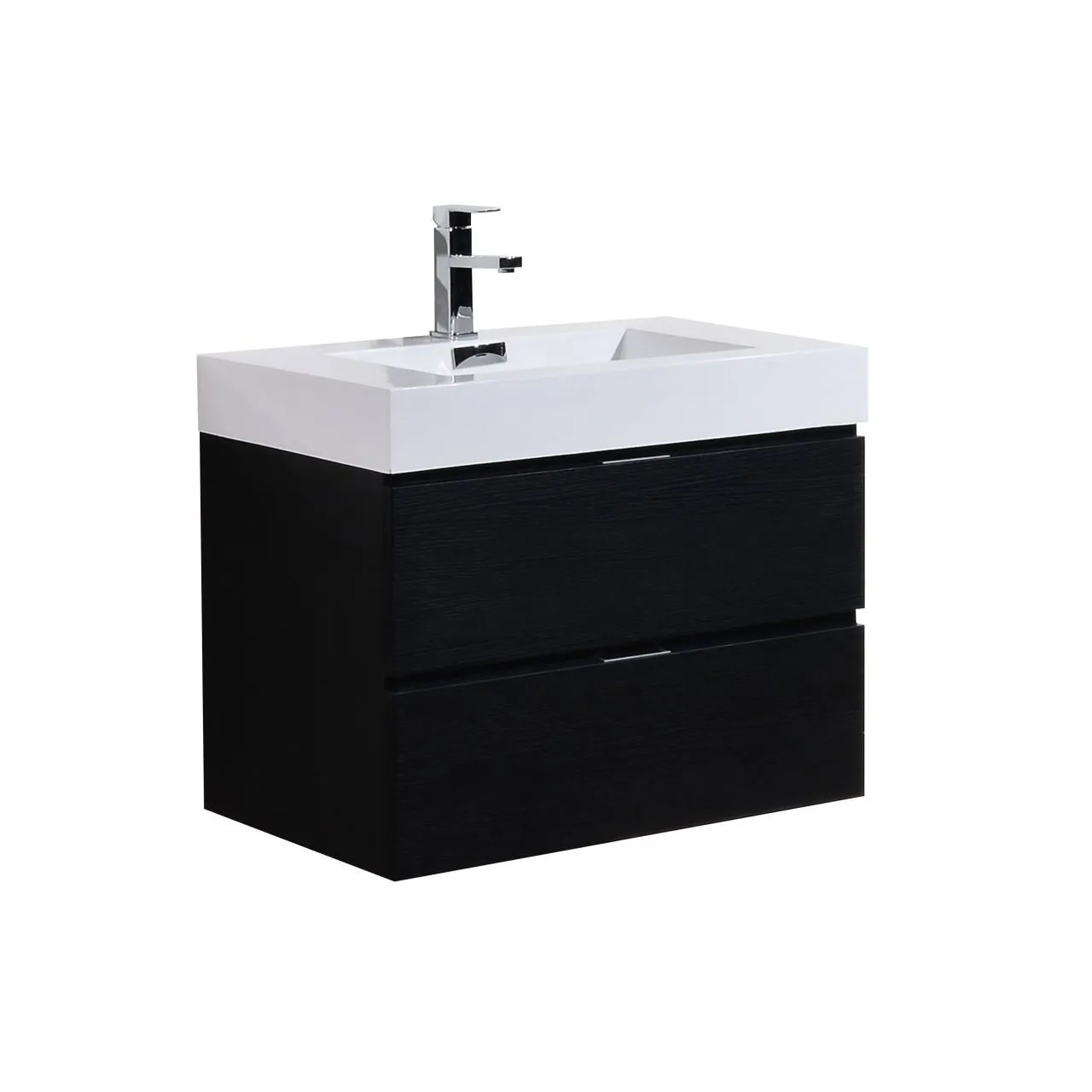 Bliss 30" Wall Mount Modern Bathroom Vanity