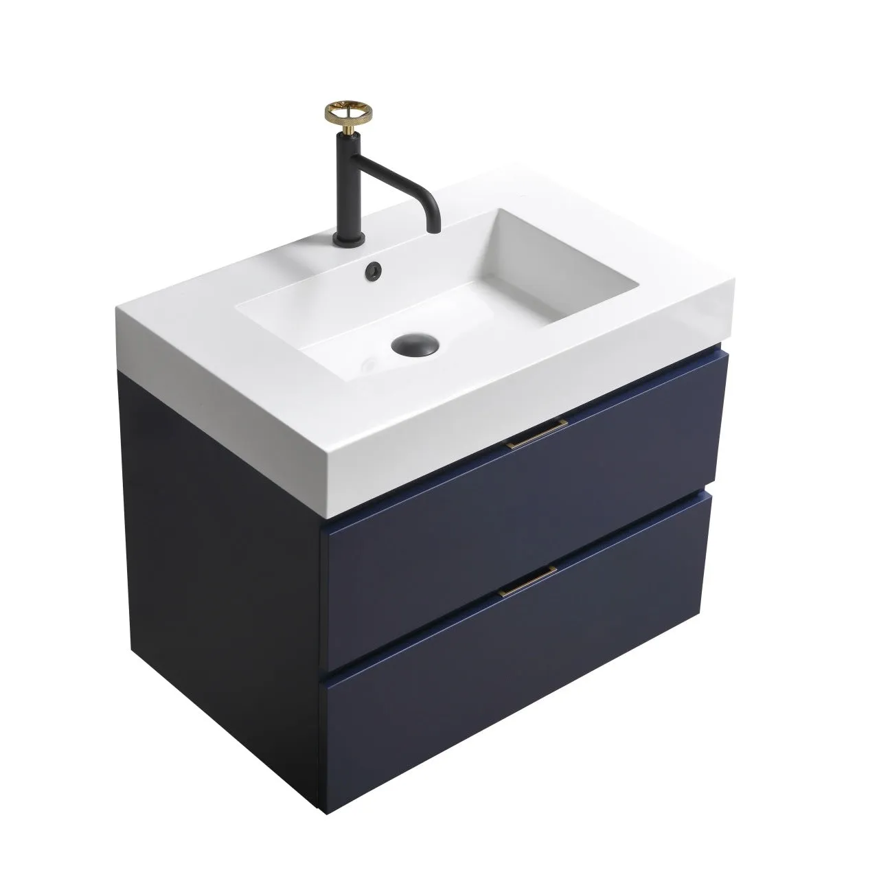 Bliss 30" Wall Mount Modern Bathroom Vanity