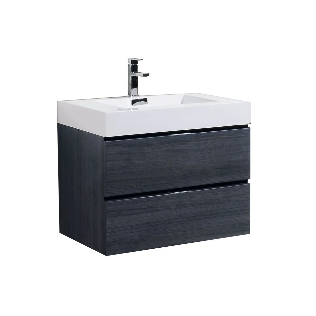 Bliss 30" Wall Mount Modern Bathroom Vanity