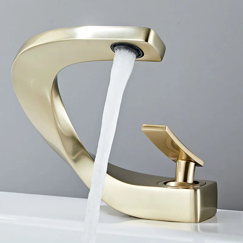 Brass Bathroom Basin Faucet Hot and Cold Water Washbasin Taps