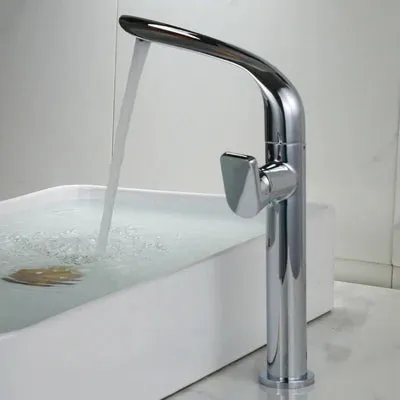 Brushed Basin Faucet Brass Bathroom Faucet Mixer Tap Basin Faucet