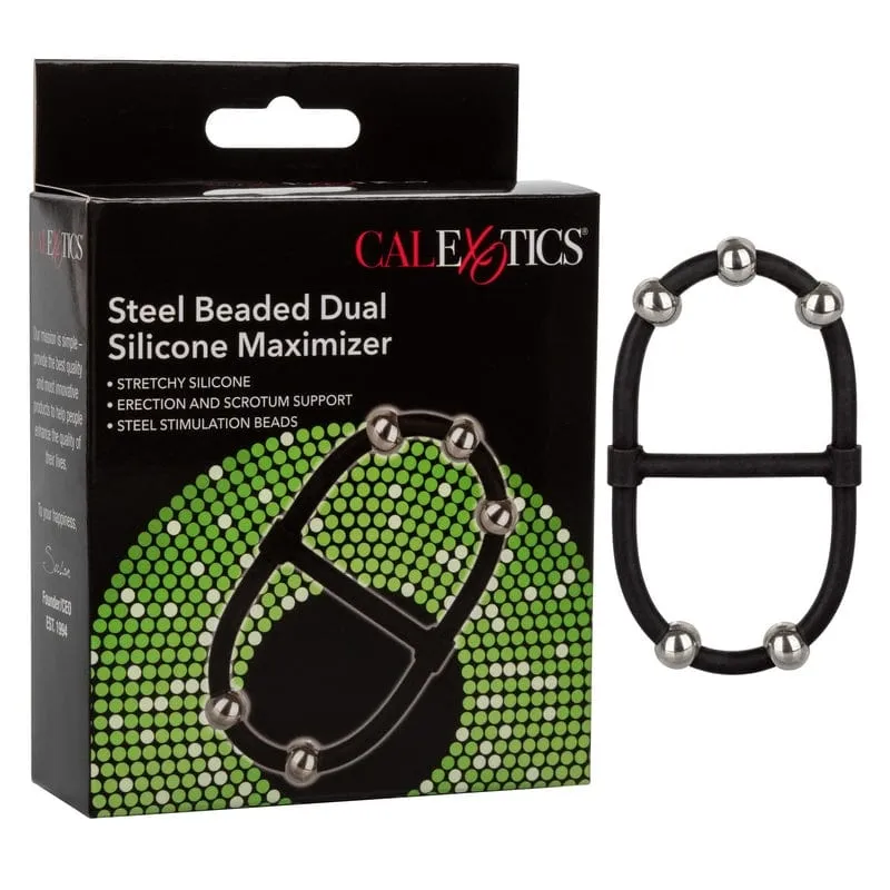 Calexotics Steel Beaded Dual Silicone Maximizer