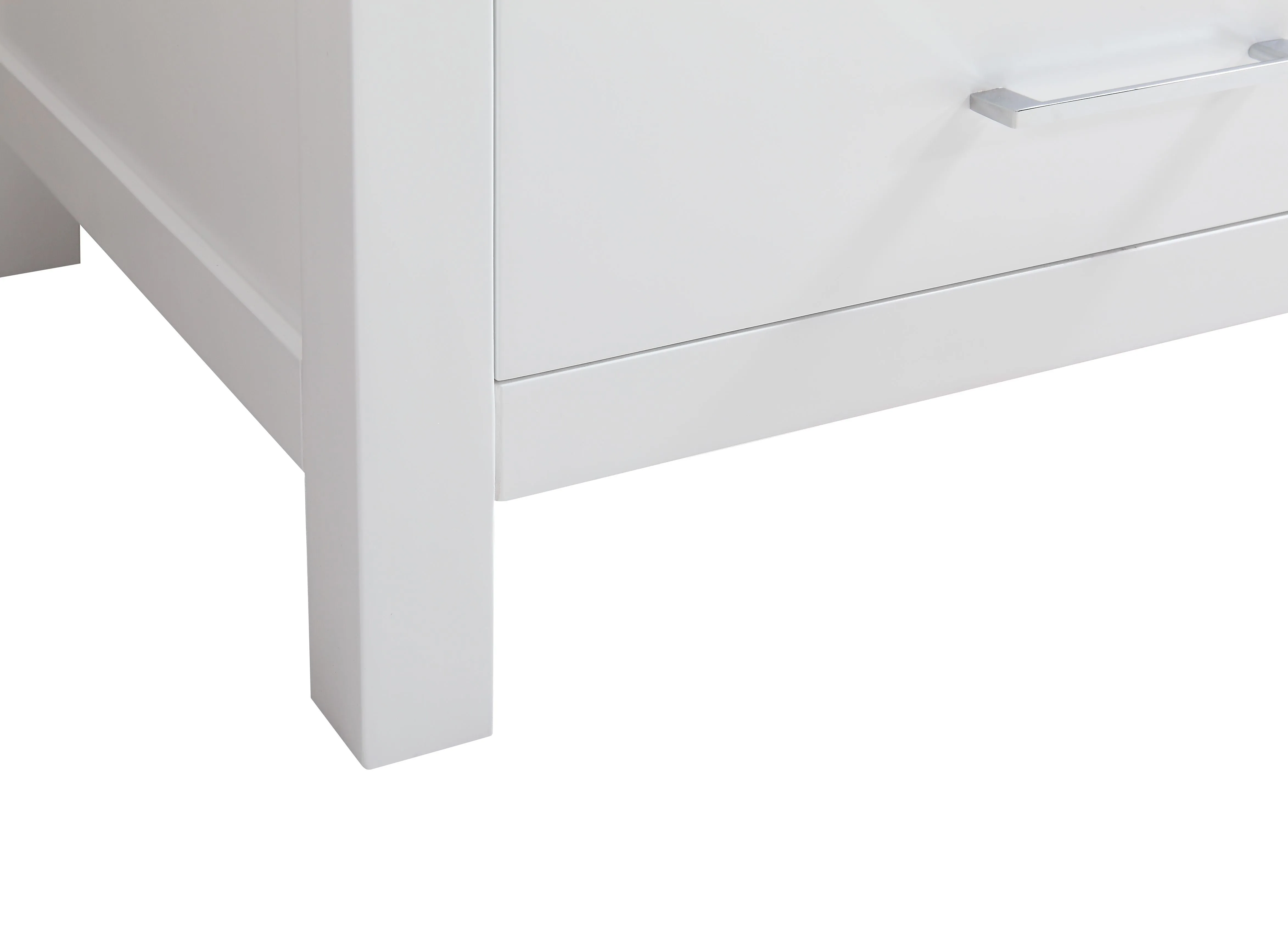 CCS201 - 60" White, Double Sink, Floor Standing Modern Bathroom Vanity,White Quartz Countertop