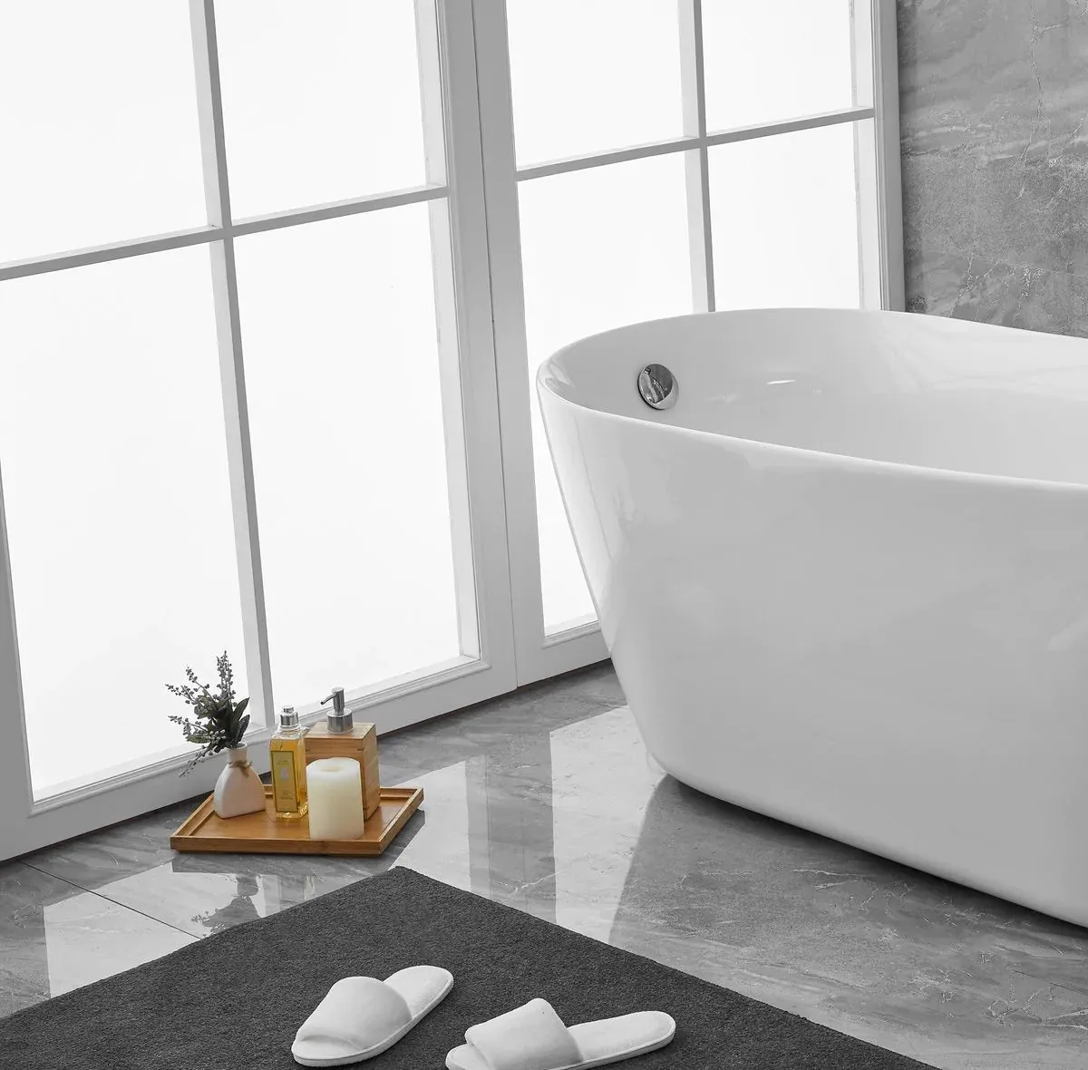 Chantal 67" Soaking Single Slipper Bathtub