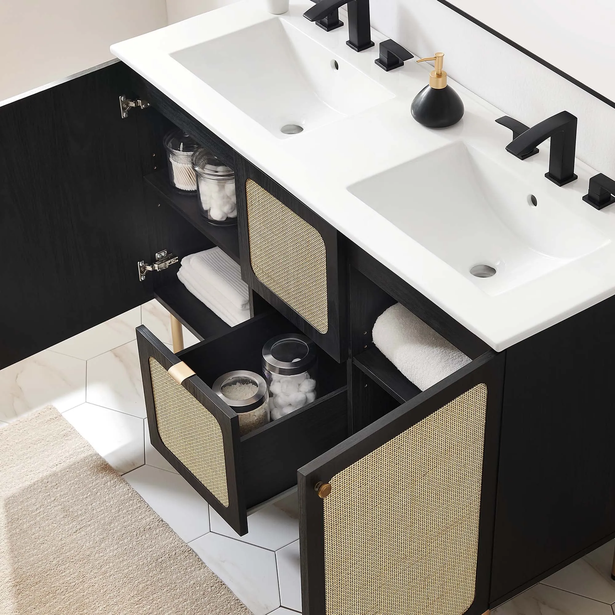 Chaucer 48" Double Sink Bathroom Vanity by Modway