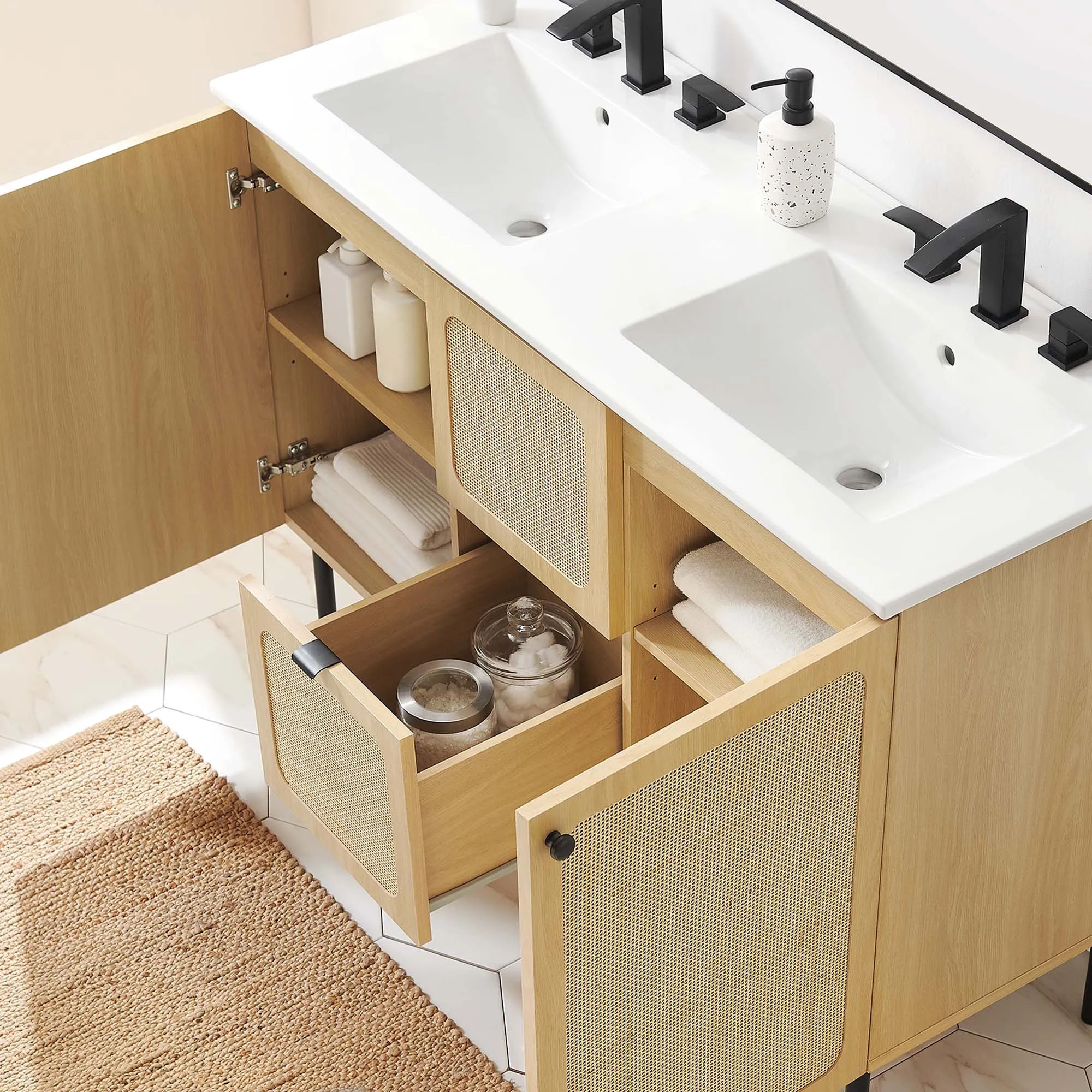 Chaucer 48" Double Sink Bathroom Vanity by Modway