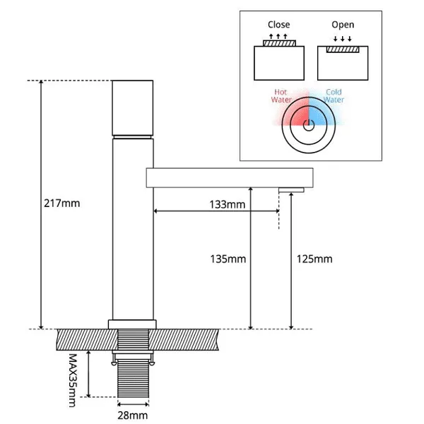 Cittel™ Brass Bathroom Sink Faucet