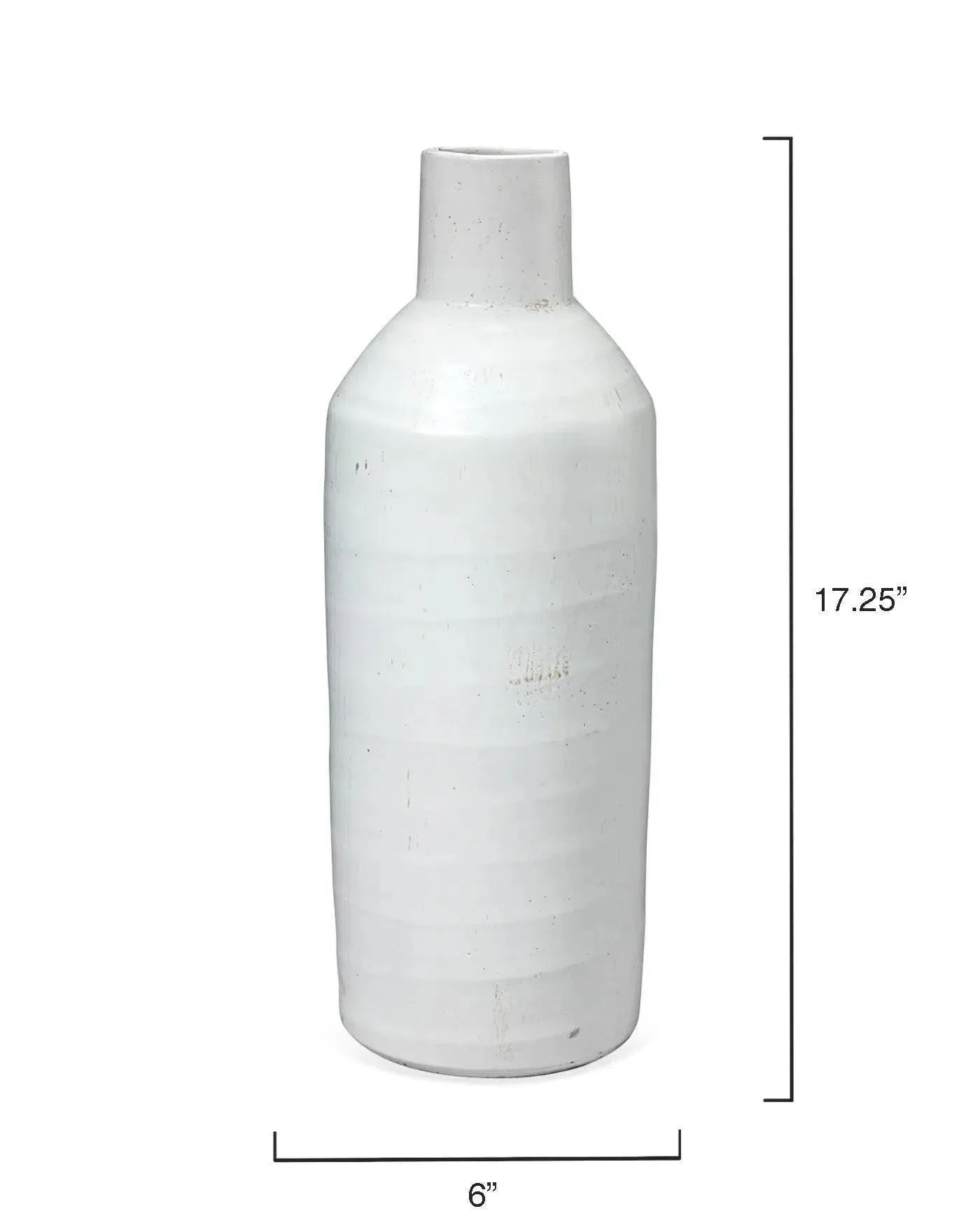 Coastal Style White Ceramic Dimple Carafe