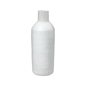 Coastal Style White Ceramic Dimple Carafe