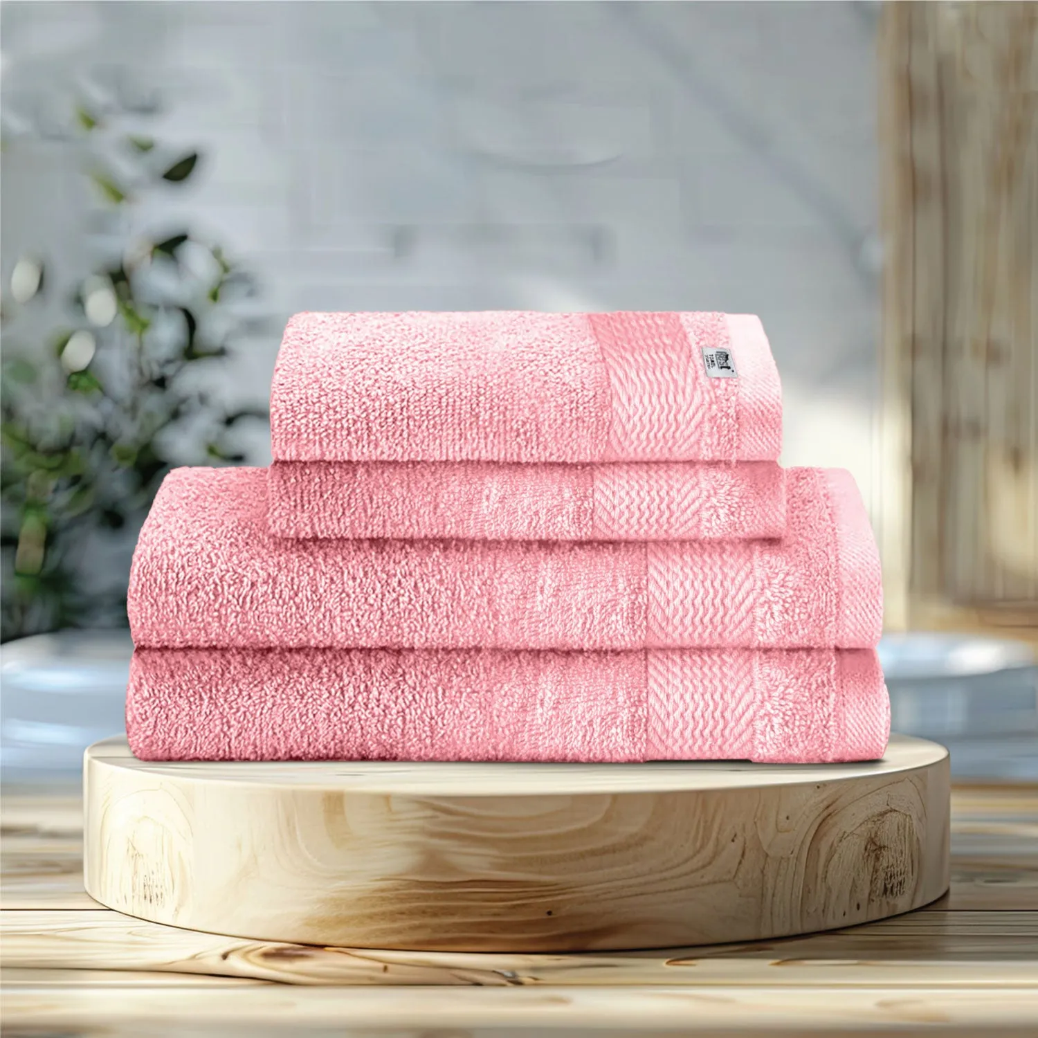 Cotton Face Towel and Hand Towel 4 Piece Set-Soft Feel, Quick Dry, Highly Absorbent Durable Towels