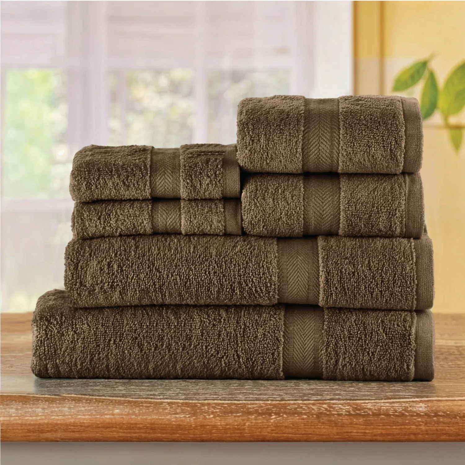 Cotton Towels 6 Piece Set-Soft Feel, Quick Dry, Highly Absorbent Durable Towels