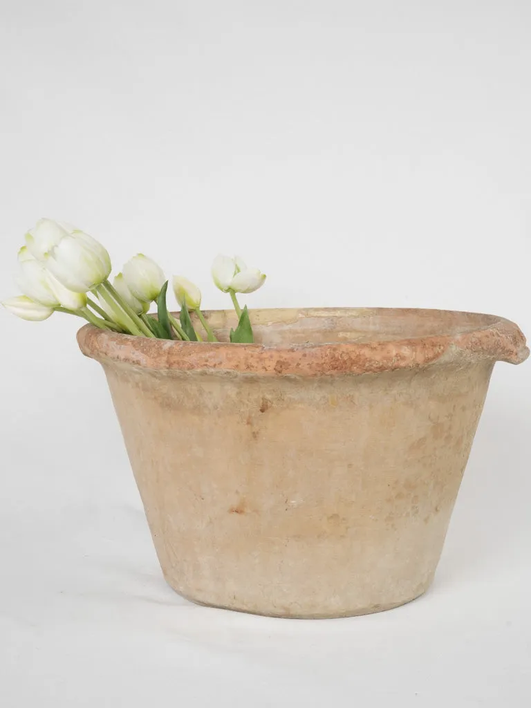 Deep terracotta bowl - 19th century 9½" x 15¼"