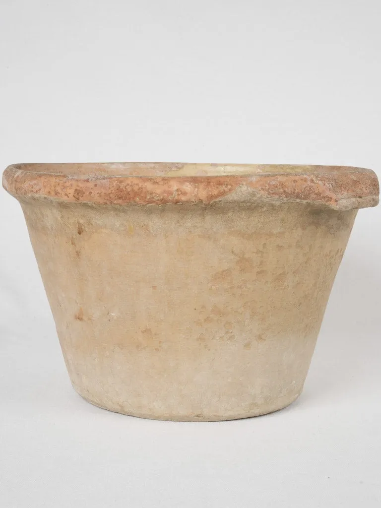 Deep terracotta bowl - 19th century 9½" x 15¼"