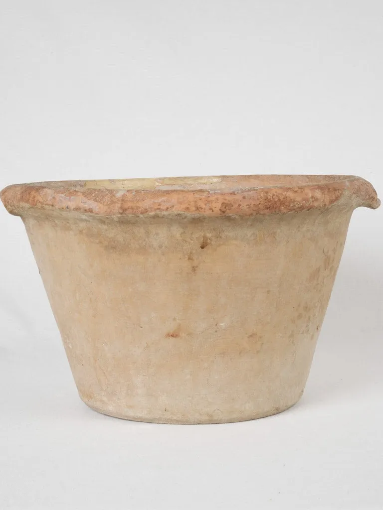 Deep terracotta bowl - 19th century 9½" x 15¼"