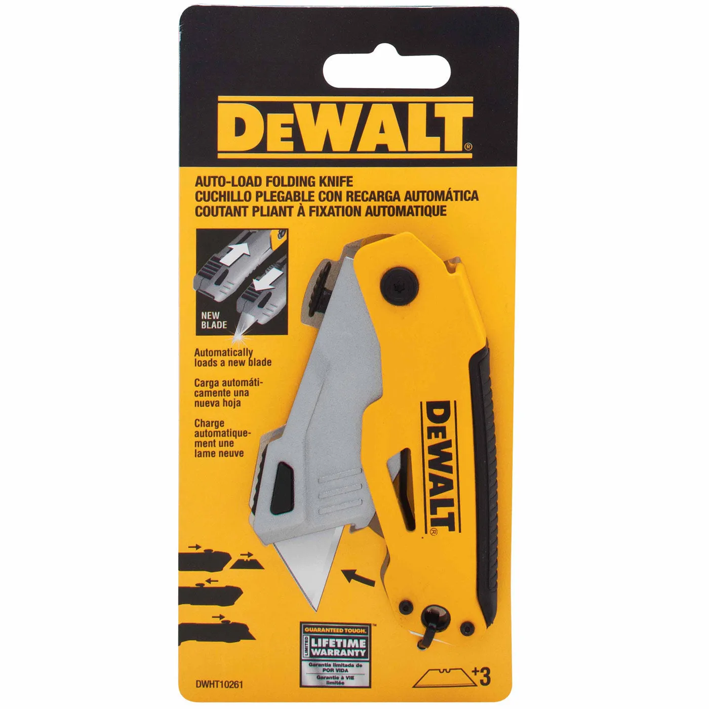 DeWalt DWHT10261 Folding Retractable Auto-Load Utility Knife