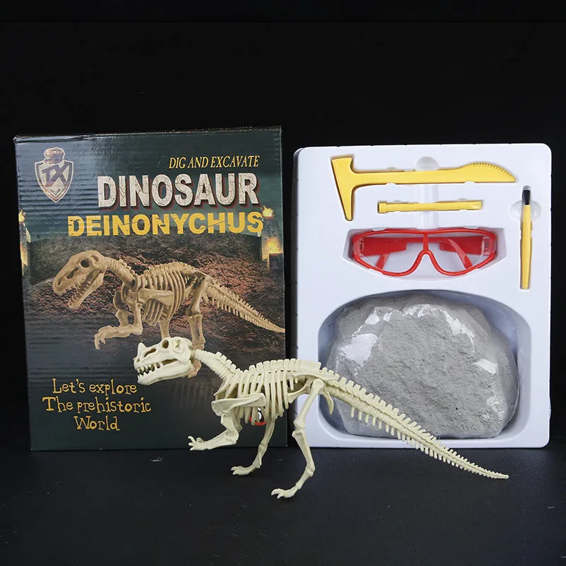 Dinosaur Archaeology Mining Toys Assembled Skeleton Model