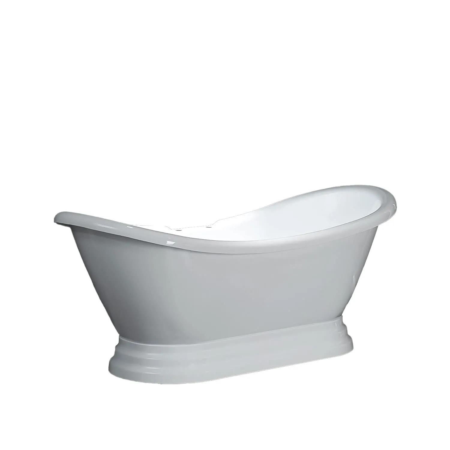 Dreamwerks 5.75 ft. Pedestal Bathtub in White