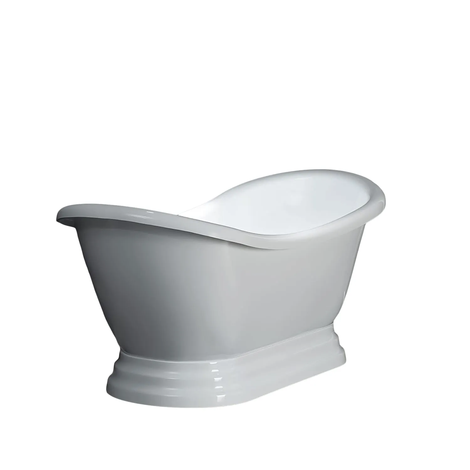 Dreamwerks 5.75 ft. Pedestal Bathtub in White