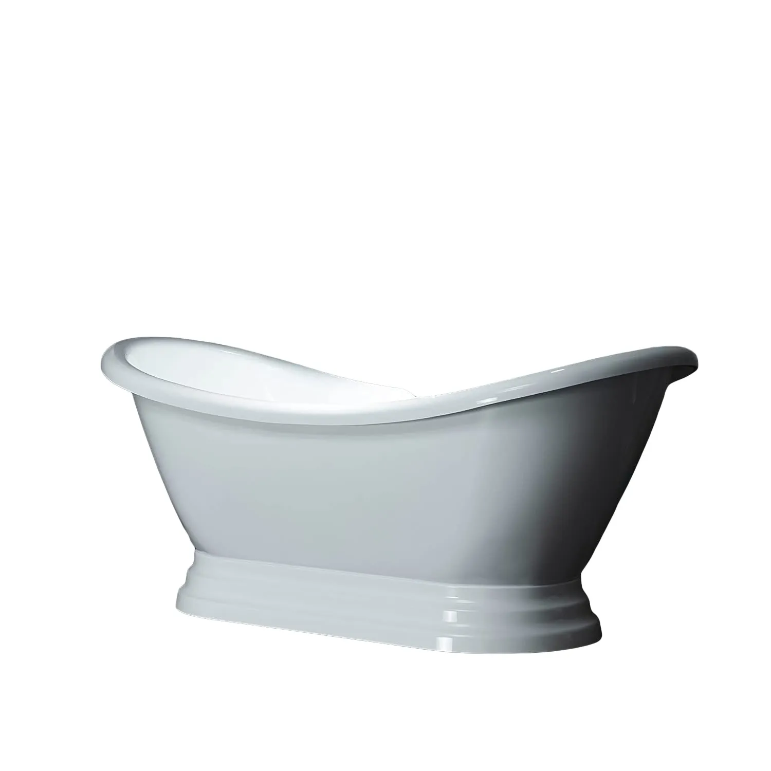 Dreamwerks 5.75 ft. Pedestal Bathtub in White