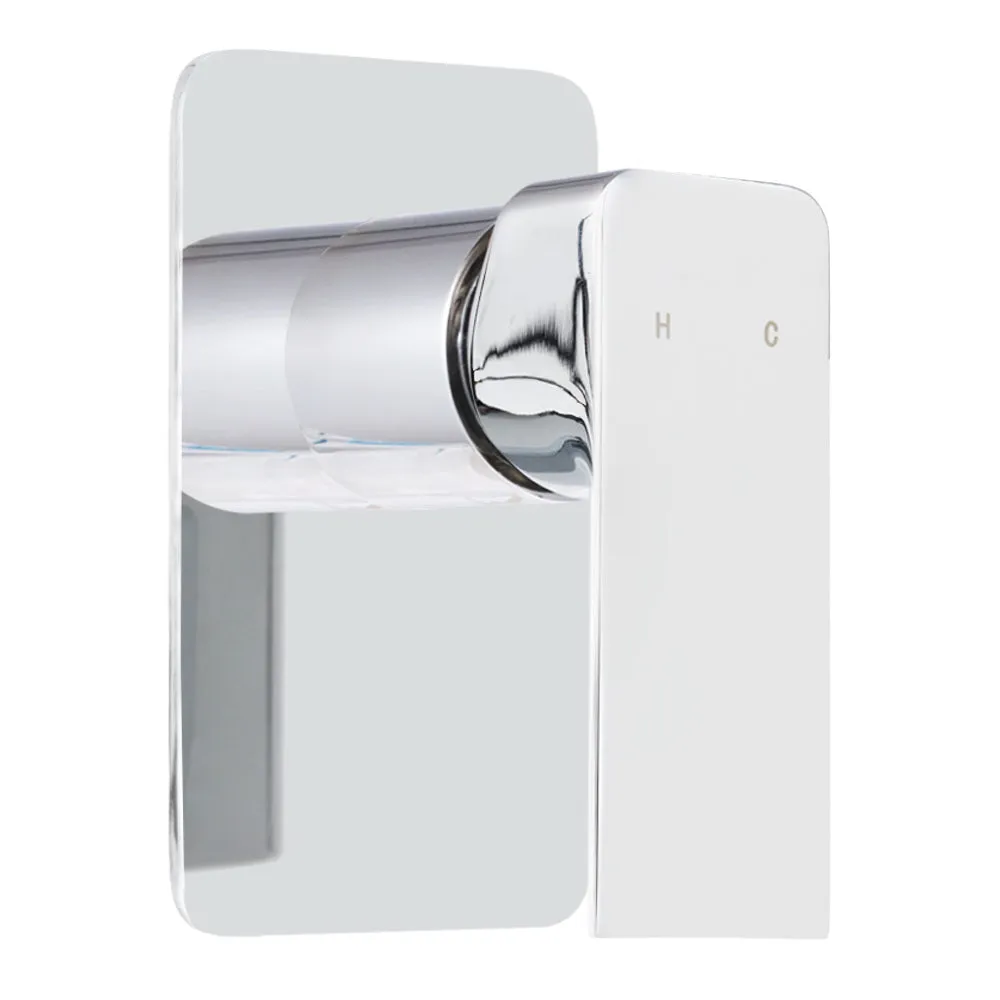 Durable Brass Chrome Shower Mixer Tap w/Ceramic Cartridge, Cefito