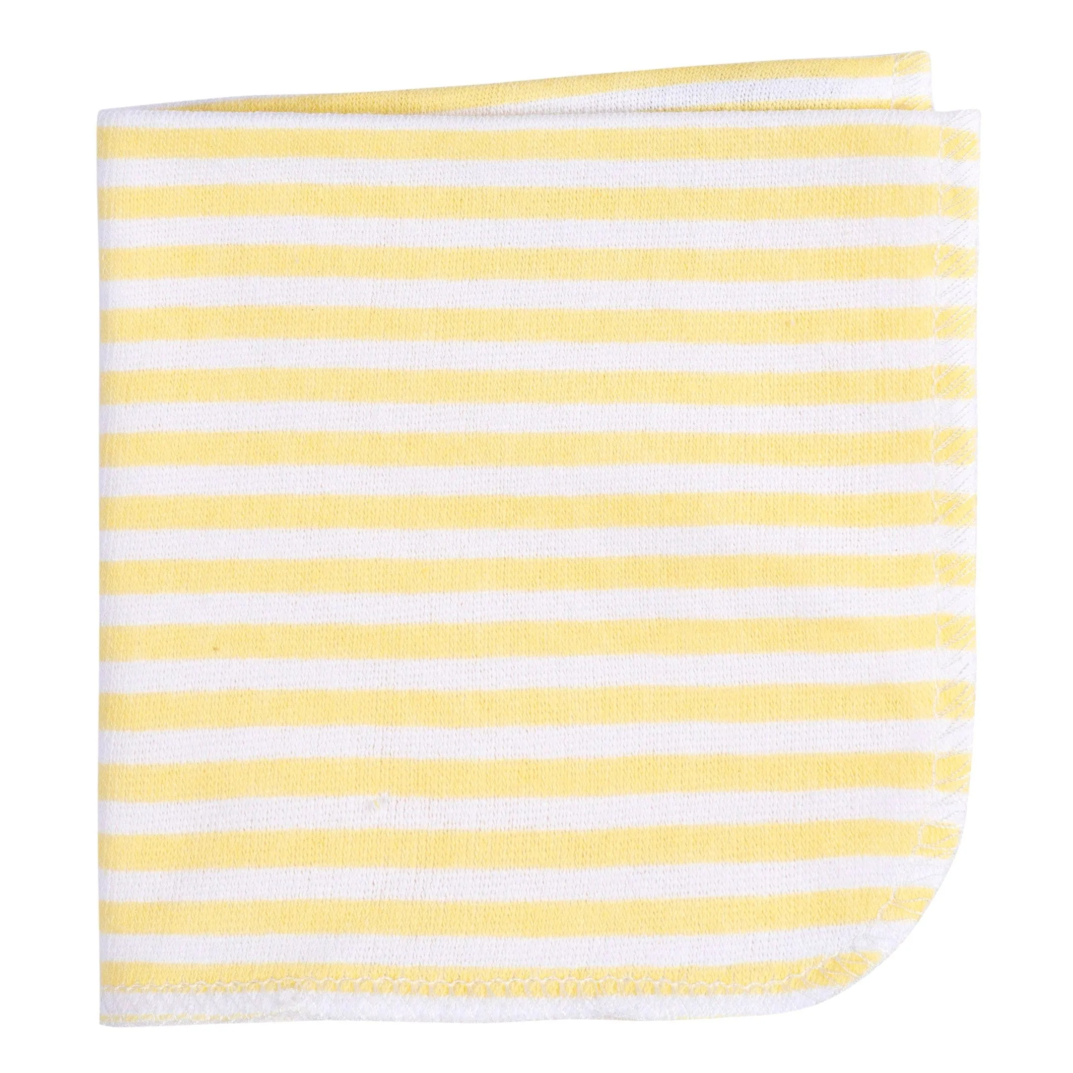 Embroidered 4-Piece Baby Neutral Yellow Giraffe Towel & Washcloths Set