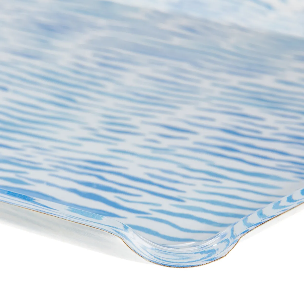 Fabric Tray Large Arles Blue