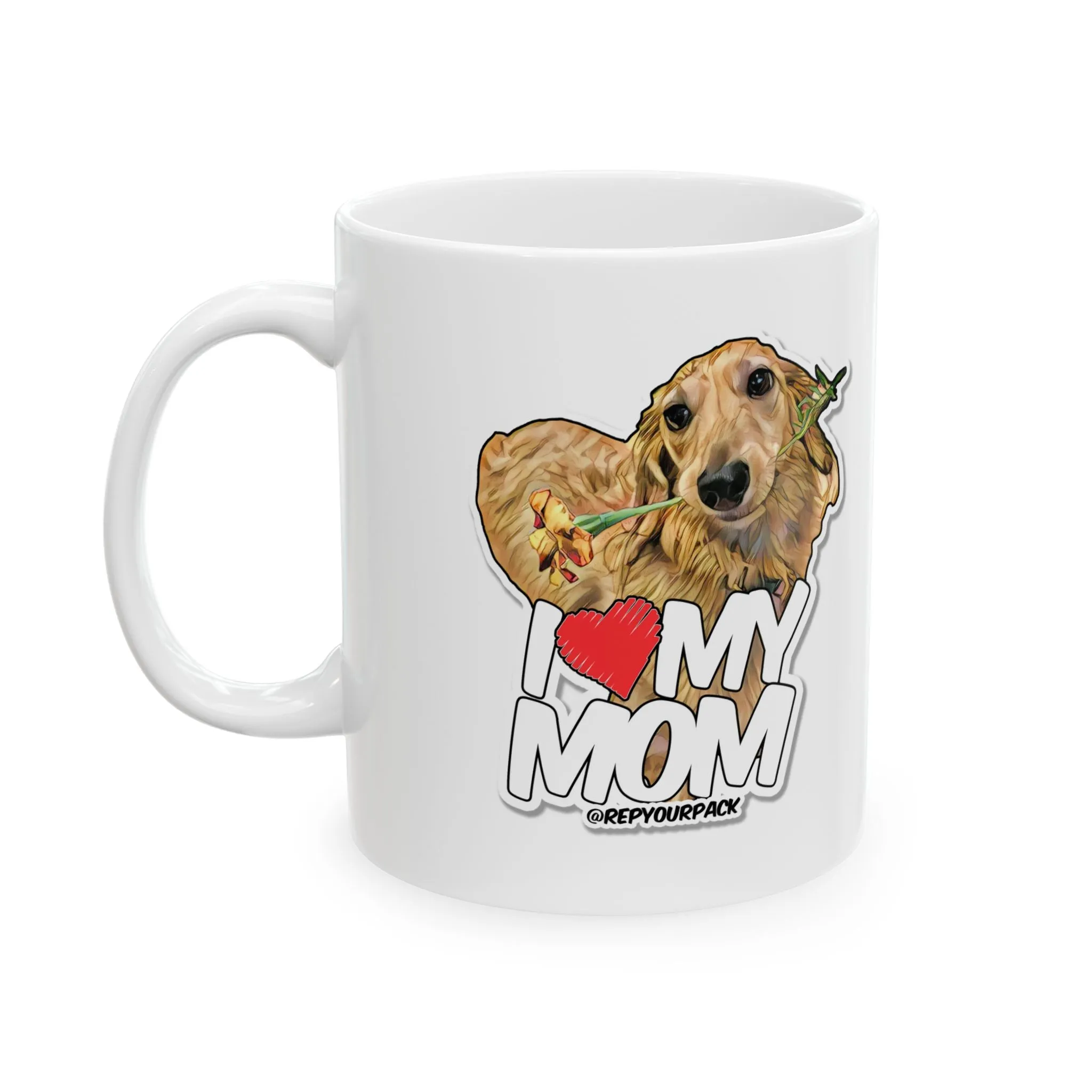 Frankie Long Boy Mom Ceramic Mug, 11oz