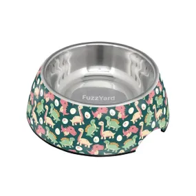 Fuzzyard Dog Bowl Melamine Dinosaur Land S