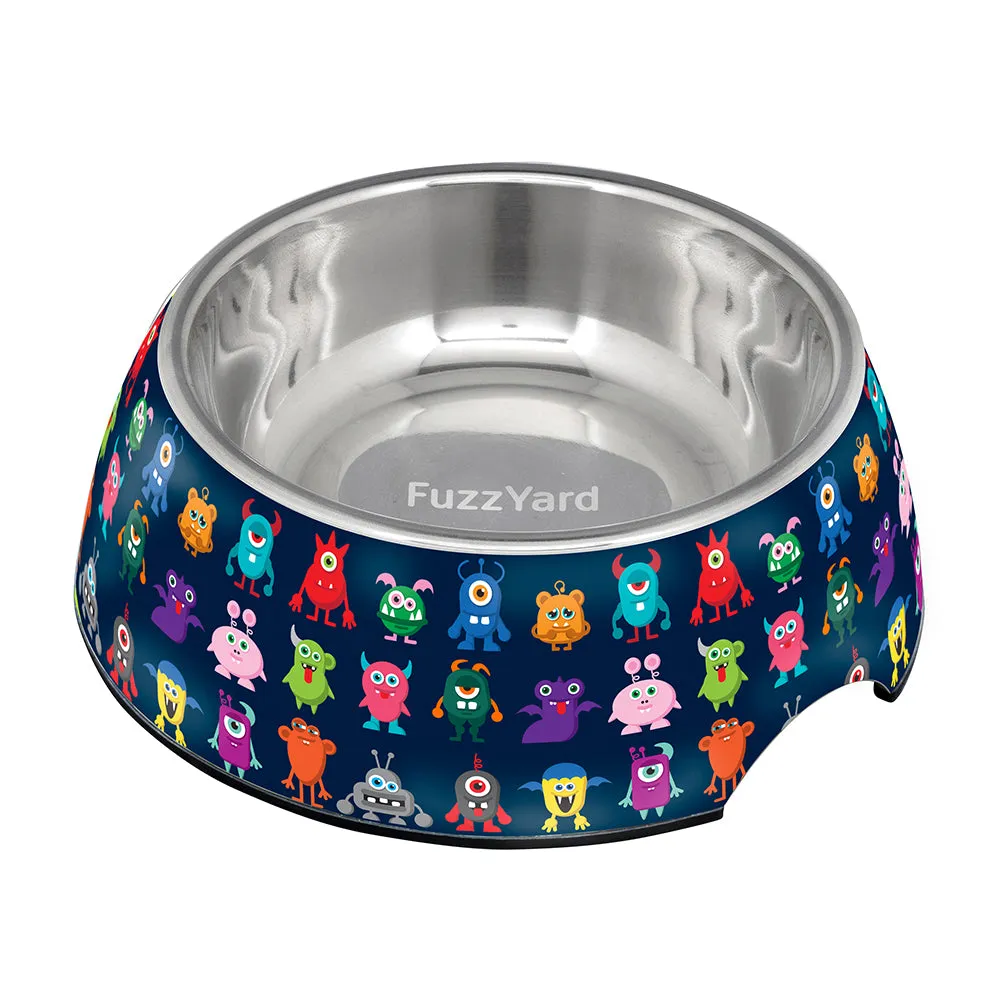 Fuzzyard Dog Bowl Melamine Yard Monsters S